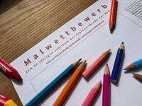 Malvorlage für den Malwettbewerb von 1. April bis 16. Oktober 2026