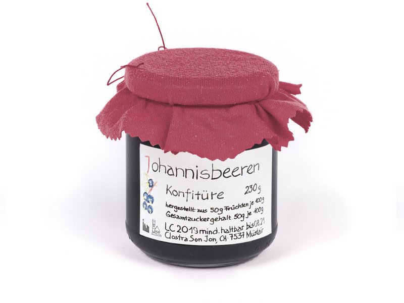 Konfitüre schwarze Johannisbeere - Cassis