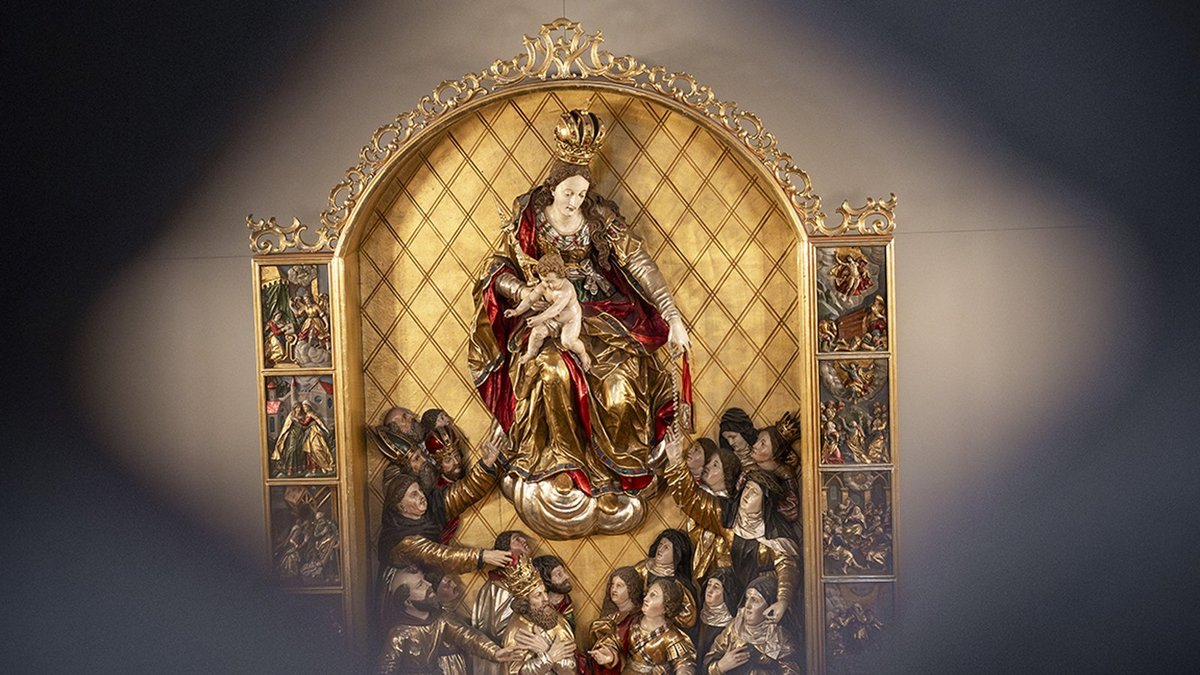 Blick auf den barocken Altar von Johannes Patsch von der spätgotischen Nonnenempore, © Véronique Hoegger Blick auf den barocken Altar von Johannes Patsch von der spätgotischen Nonnenempore, © Véronique Hoegger