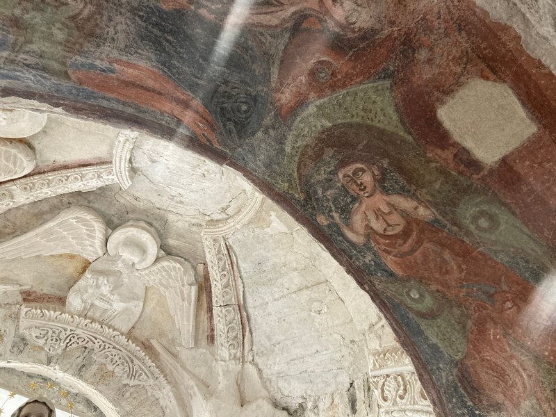 Decke der romanischen Ulrichskapelle im Kloster Müstair