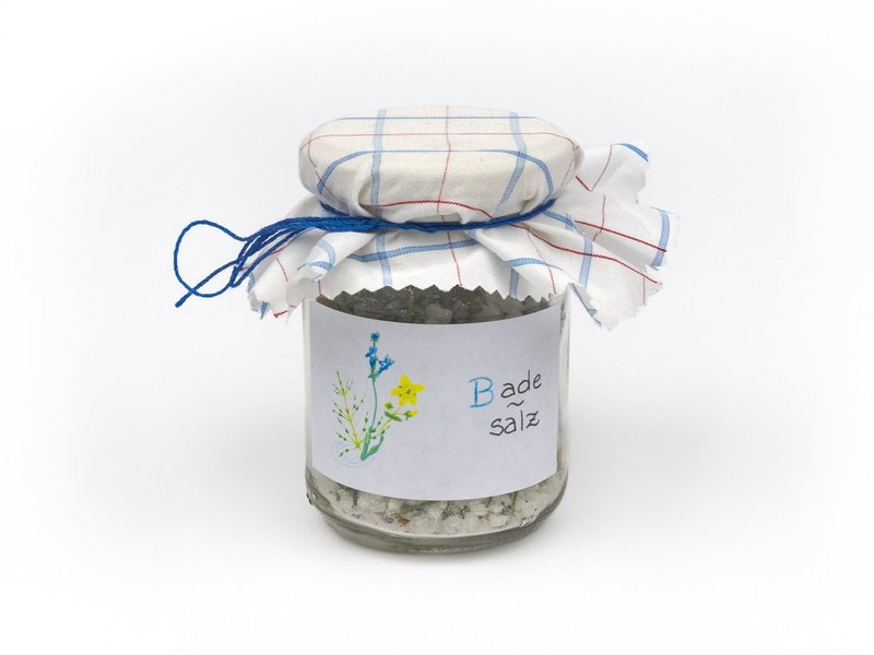Fuss-Kräuter-Badesalz (Odermennig, Rosmarin, Zinnkraut)