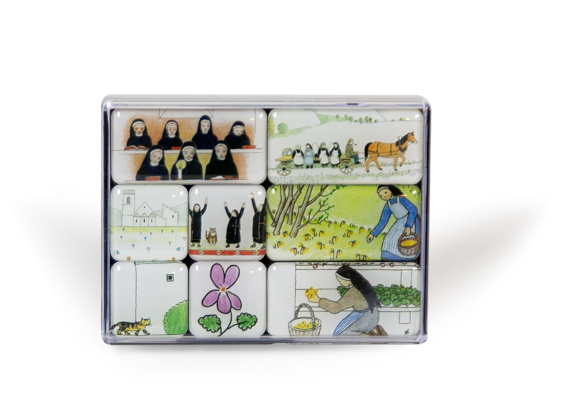 Mini-Magnet Set PIA WILLI - Frühling und Sommer